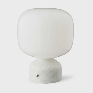 Gejst Meemo draagbare tafellamp 23 cm White marble
