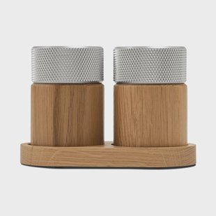 Gejst Sina zout- en pepermolen 6 cm Eik-staal