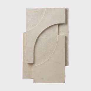 Kristina Dam Studio Serif Relief wanddecoratie M Offwhite