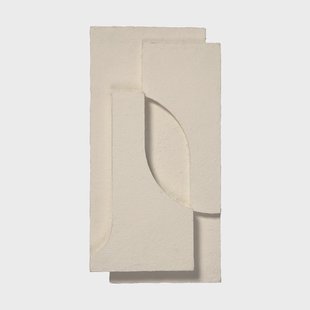 Kristina Dam Studio Serif Relief wanddecoratie S Offwhite