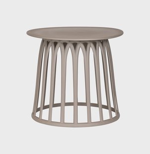 WOOOD Outdoor Bijzettafel 'Boy' 50cm, kleur Taupe