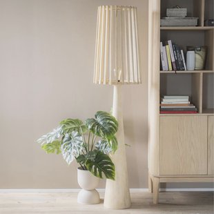 By-Boo Vloerlamp 'Guard' Mangohout, 162cm hoog, kleur Naturel