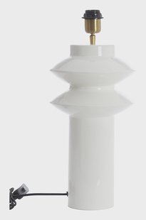 Light & Living Tafellamp 'Petch' 40cm, kleur Wit (excl. kap)