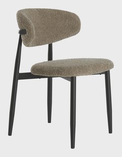 Light & Living Eetkamerstoel 'Eniola' Chenille, kleur Taupe