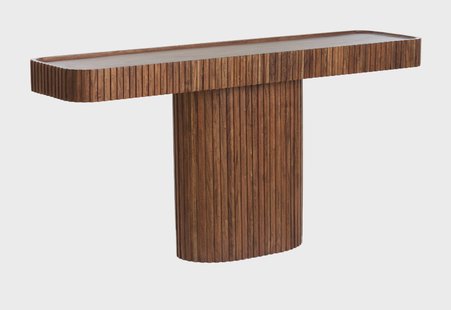 Light & Living Sidetable 'Kioto' Acaciahout, 154cm, kleur Bruin