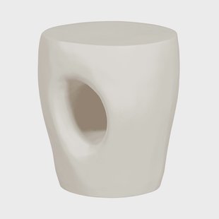 WOOOD Organische Bijzettafel 'Mica' 40cm, kleur Naturel