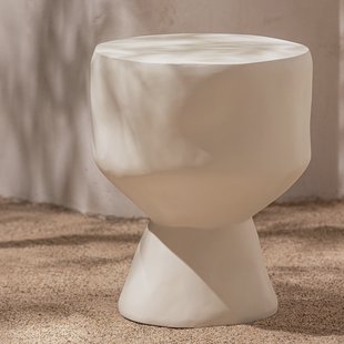 WOOOD Organische Bijzettafel 'Aur' 40cm, kleur Naturel