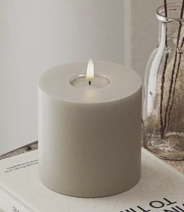 LED Stompkaars Zand - ø 10 x 10 cm