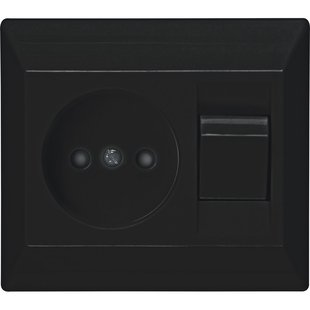 Sencys Combinatieschakelaar Ottawa - Mat-zwart - Inbouw