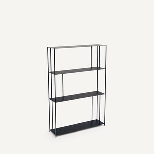 Metalen boekenrek H117 cm, Parallel XS slim