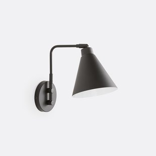 Scharnierende wandlamp in metaal, Hiba