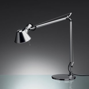 Artemide Tolomeo Bureaulamp Retrofit Gepolijst Aluminium