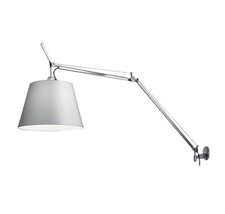Artemide Tolomeo Mega Wandlamp Retrofit Schakelaar Alu Grijs Satijn 42