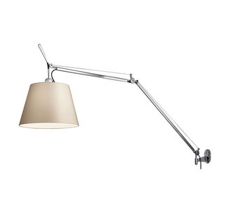 Artemide Tolomeo Mega Wandlamp Retrofit Schakelaar Alu Perkament 36