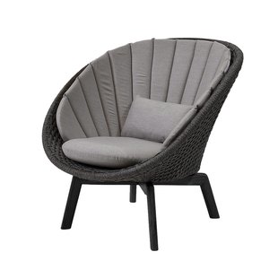 Cane-Line Peacock Indoor Lounge Fauteuil Met Kussen Taupe Natte