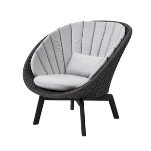 Cane-Line Peacock Indoor Lounge Fauteuil Met Kussen Light Grey
