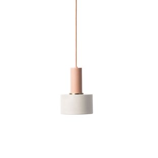 Ferm Living Disc Light Grey Hanglamp Klein Roze