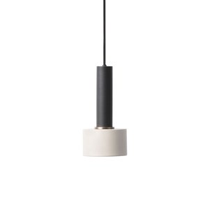 Ferm Living Disc Light Grey Hanglamp Groot Zwart