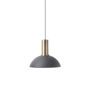 Ferm Living Hoop Black Hanglamp Klein Messing