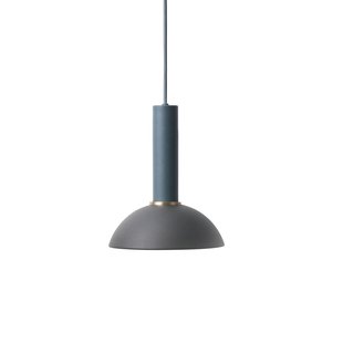 Ferm Living Hoop Black Hanglamp Groot Donkerblauw
