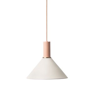 Ferm Living Cone Light Grey Hanglamp Klein Roze
