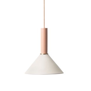 Ferm Living Cone Light Grey Hanglamp Groot Roze