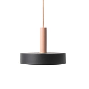 Ferm Living Record Black Hanglamp Groot Roze