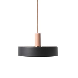 Ferm Living Record Black Hanglamp Klein Roze