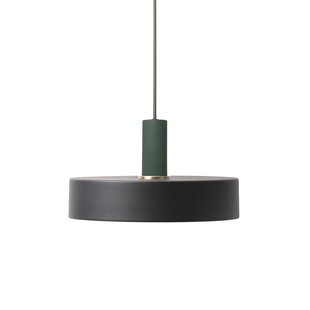 Ferm Living Record Black Hanglamp Klein Donkergroen