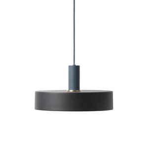 Ferm Living Record Black Hanglamp Klein Donkerblauw