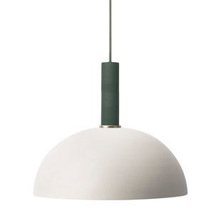 Ferm Living Dome Light Grey Hanglamp Groot Donkergroen