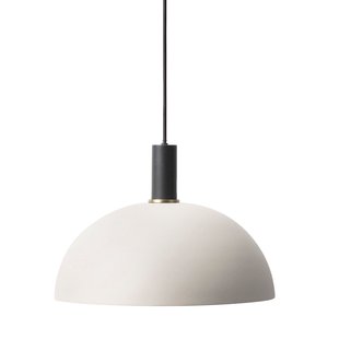Ferm Living Dome Light Grey Hanglamp Klein Zwart