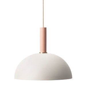 Ferm Living Dome Light Grey Hanglamp Groot Roze