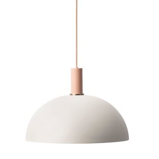 Ferm Living Dome Light Grey Hanglamp Klein Roze