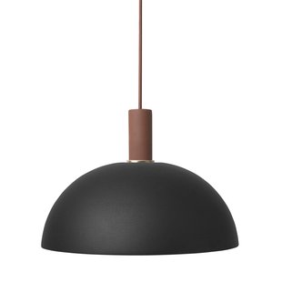 Ferm Living Dome Black Hanglamp Klein Rood/bruin