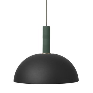 Ferm Living Dome Black Hanglamp Groot Donkergroen