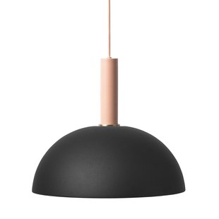 Ferm Living Dome Black Hanglamp Groot Roze
