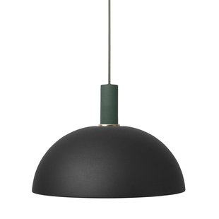 Ferm Living Dome Black Hanglamp Klein Donkergroen