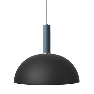 Ferm Living Dome Black Hanglamp Groot Donkerblauw
