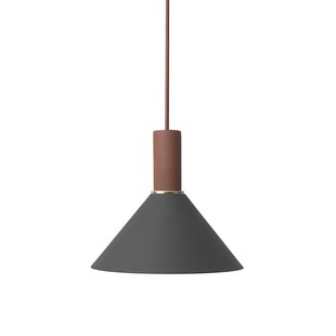Ferm Living Cone Black Hanglamp Klein Rood/bruin