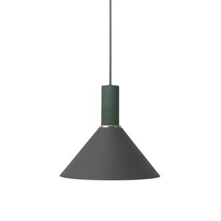 Ferm Living Cone Black Hanglamp Klein Donkergroen