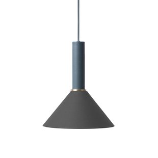 Ferm Living Cone Black Hanglamp Groot Donkerblauw