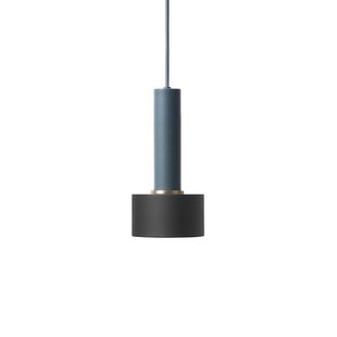 Ferm Living Disc Black Hanglamp Groot Donkerblauw