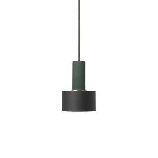Ferm Living Disc Black Hanglamp Klein Donkergroen