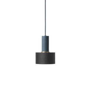 Ferm Living Disc Black Hanglamp Klein Donkerblauw