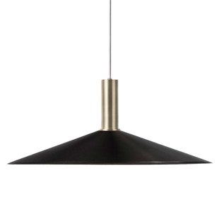 Ferm Living Angle Hanglamp Black Groot Messing