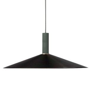 Ferm Living Angle Hanglamp Black Groot Donkergroen