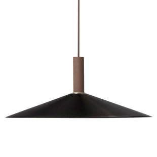 Ferm Living Angle Hanglamp Black Groot Roodbruin