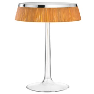 Flos Bon Jour Tafellamp LED Chroom Kap Rattan