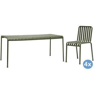 Hay Palissade Tuinset 170x90 Tafel + 4 Stoelen (chair) Olijf